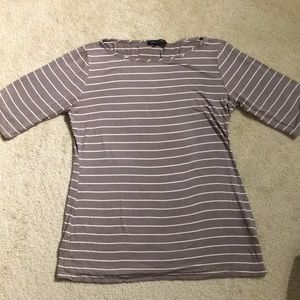 Fitted striped top